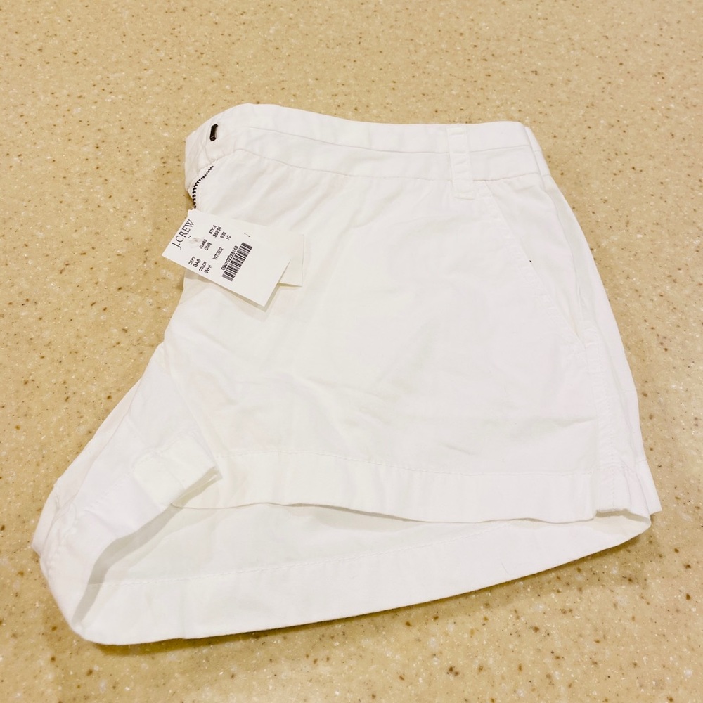 NWT J CREW WHITE SHORTS